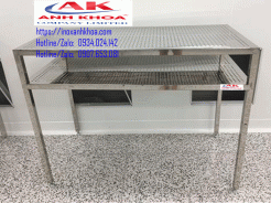 BÀN INOX ĐỘT LỖ 2 TẦNG