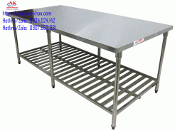 BÀN INOX 2 TẦNG 