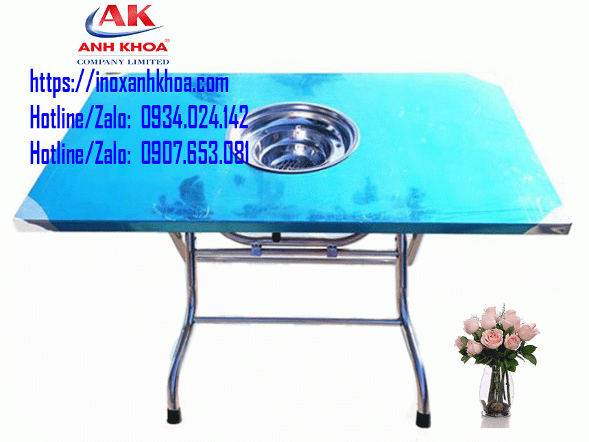 Bàn inox quán lẩu 