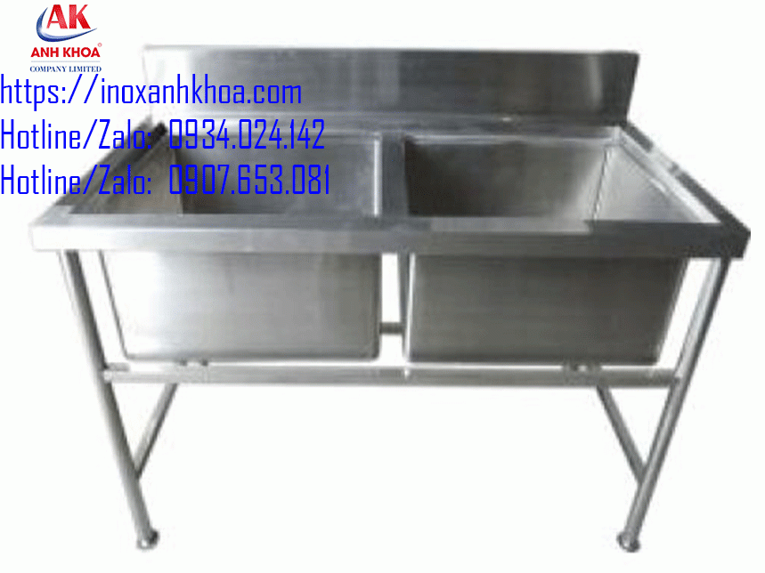 CHẬU RỬA ĐÔI INOX