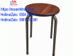 Ghế Đẩu Khung Sắt Mặt Gỗ