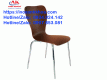 Ghế Inox Tựa Gỗ Uốn Cong