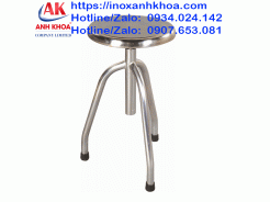 Ghế Inox Tròn Ba Chân