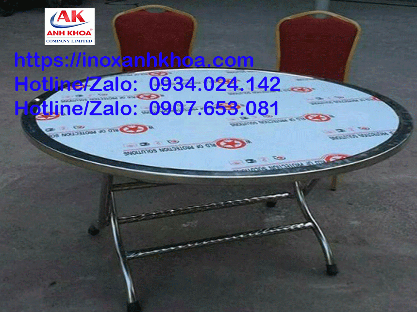 BÀN INOX XẾP 1M4 