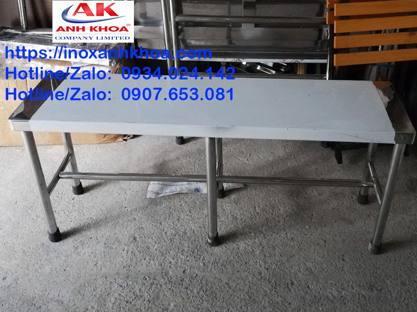 Ghế Inox Băng Dài 1M6