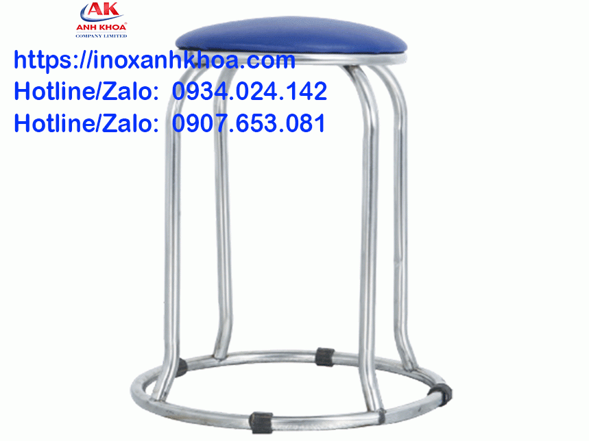 Ghế Đôn Nệm Inox