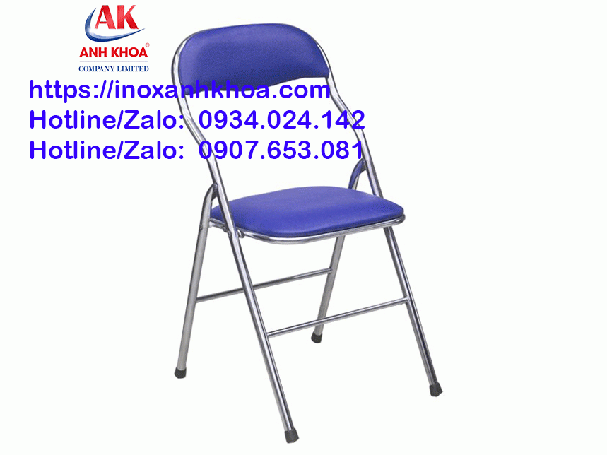Ghế Xếp Thái Inox Lưng Nhỏ