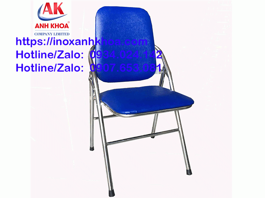 Ghế Xếp Thái Inox Lưng Lớn