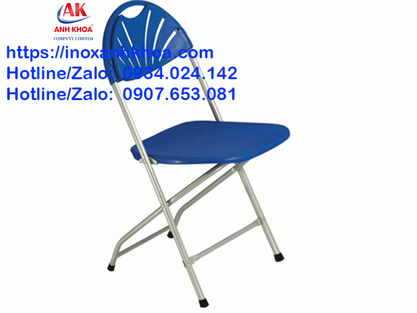 Ghế Gấp Khung Sơn Mặt Ngồi Và Tựa Nhựa