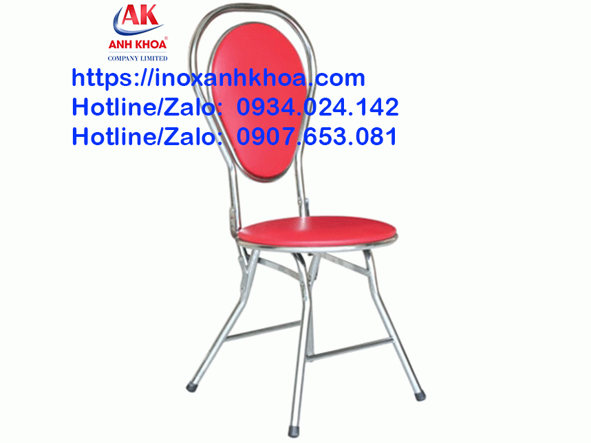 Ghế Xếp Đu Đủ Inox