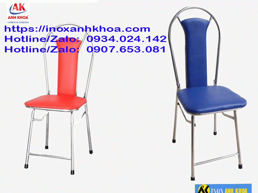 Ghế  XếpTựa Nệm Inox